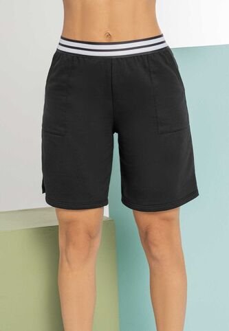 Bermuda Short Mujer Negro Atypical 101953 Atypical
