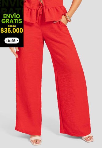 Pantalón Mujer Rojo Atypical 112489 Atypical