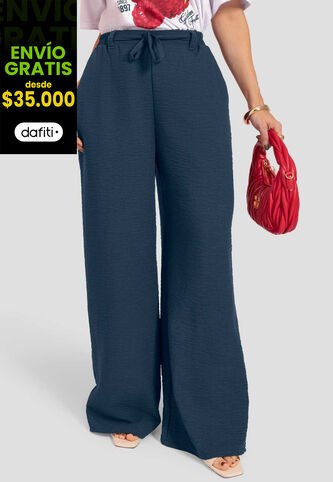 Pantalón Mujer Azul Profundo Atypical 112489 Atypical