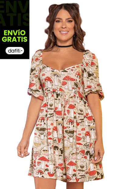 Vestido Mujer Multicolor Atypical 33818