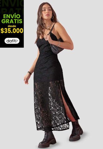 Vestido Mujer Negro Atypical 111392 Atypical