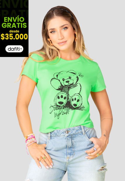 Camiseta Mujer Verde Atypical 2250