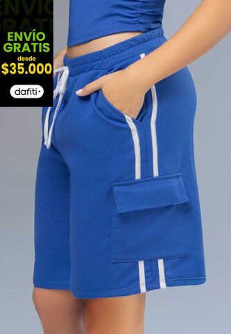 Bermuda Mujer Azul Eléctrico Atypical 111803 Atypical