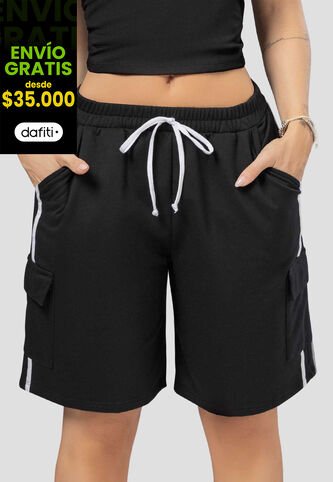 Bermuda Mujer Negro Atypical 111803 Atypical