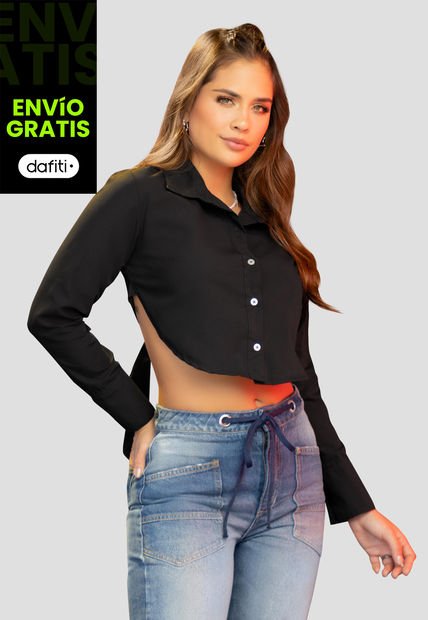 Camisa Mujer Negro Atypical 100649