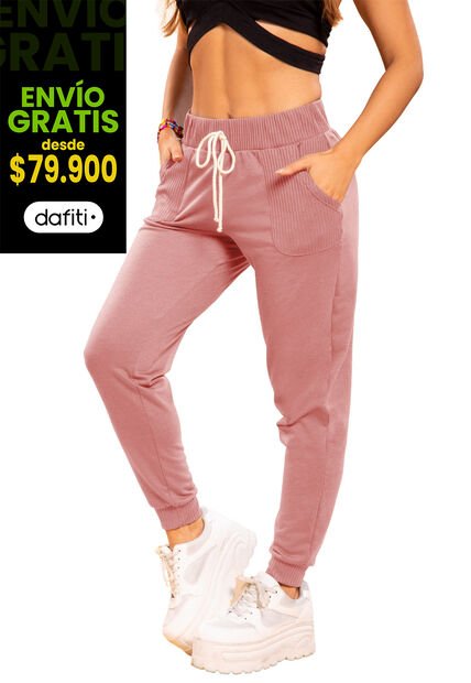 Jogger Mujer Rosa Atypical 96922