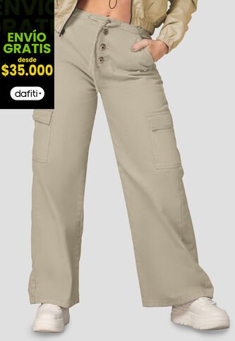 Pantalón Mujer Beige Atypical 104897 Atypical