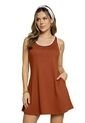Vestido Corto Mujer Ladrillo Atypical 2255 de Atypical