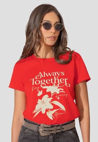 Camiseta Mujer Rojo Atypical 112620 Atypical