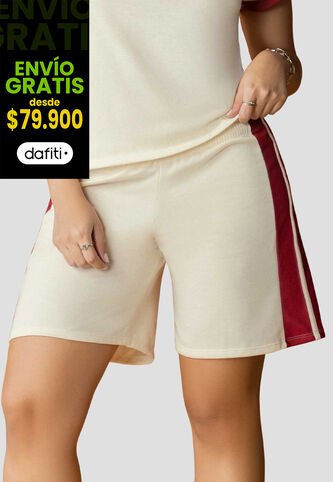 Bermuda Mujer Crema Atypical 114035 Atypical