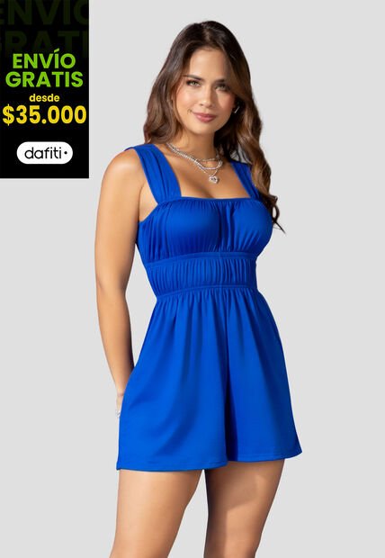 Enterizo Corto Mujer Azul Rey Atypical 100641