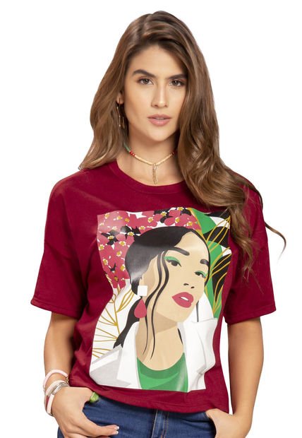 Camiseta Mujer Vinotinto Atypical 91977