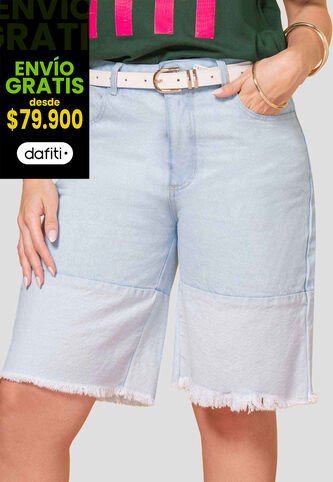 Bermuda Mujer Azul Claro Atypical 113621 Atypical