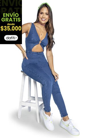 Enterizo Largo Mujer Azul Atypical 4329 Atypical