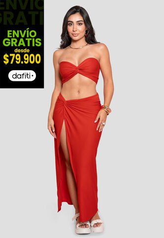 Conjunto Mujer Rojo Atypical 100672 Atypical