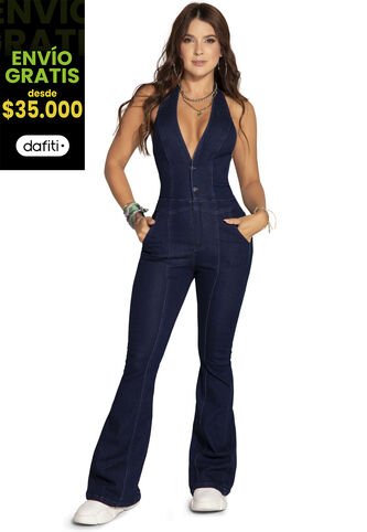 Enterizo Largo Mujer Azul Atypical 2934 Atypical