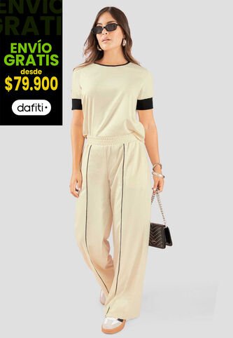 Conjunto Mujer Crema Atypical 113185 Atypical