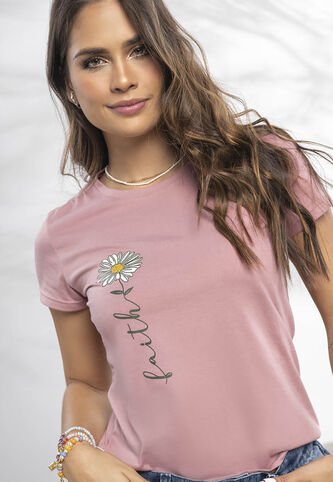 Camiseta Mujer Rosa Atypical 3705 Atypical
