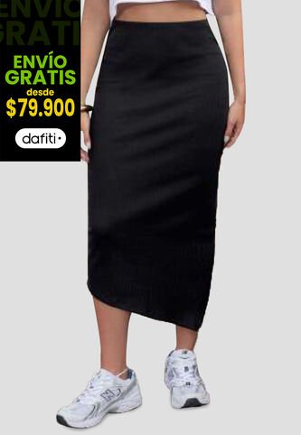 Falda Larga Mujer Negro Atypical 111949 Atypical