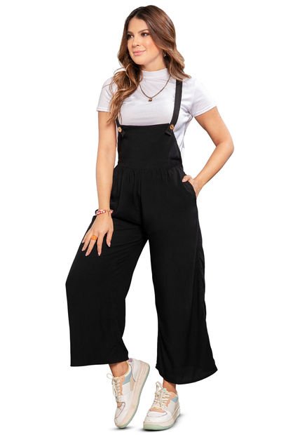 Overall Largo Mujer Negro Atypical 90943