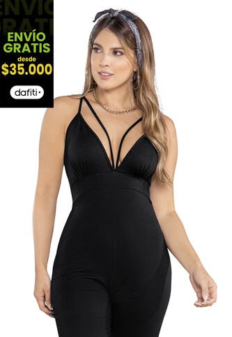 Enterizo Largo Mujer Negro Atypical 78991 Atypical