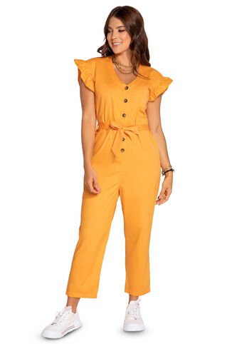 Enterizo Largo Mujer Naranja Atypical 2746 Atypical