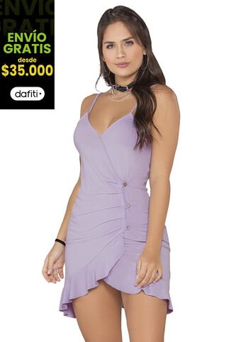 Vestido Corto Mujer Lila Atypical 87062 Atypical