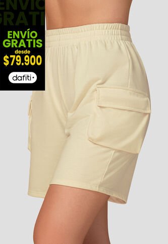 Bermuda Short Mujer Beige Atypical 104497 Atypical