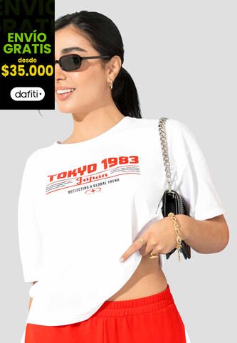 Camiseta Mujer Blanco Atypical 113387 Atypical