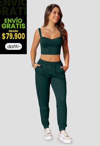 Conjunto Mujer Verde Atypical 100887 Atypical