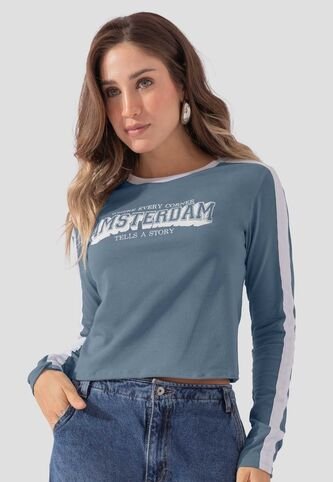 Camibuzo Mujer Azul Indigo Atypical 111187 Atypical