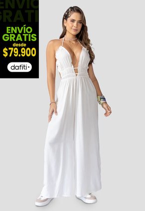 Enterizo Largo Mujer Marfil Atypical 32578