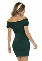 Vestido Corto Mujer Verde Botella Atypical 92438 de Atypical
