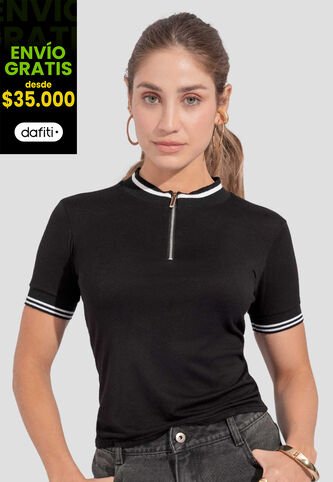 Blusa Mujer Negro Atypical 112507 Atypical