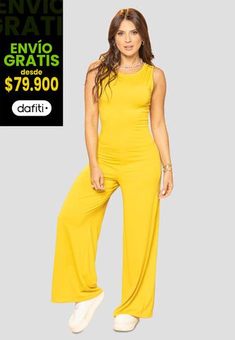 Enterizo Largo Mujer Amarillo Atypical 101950 Atypical