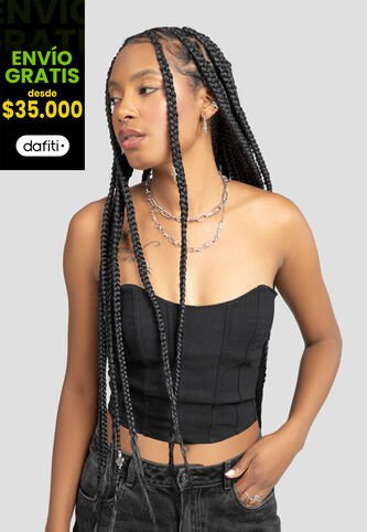 Corset Mujer Negro Atypical 106873 Atypical