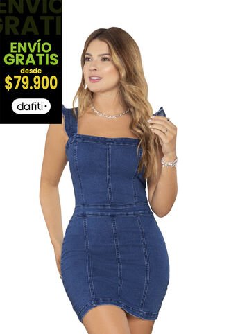Vestido Mujer Azul Atypical 87056 Atypical