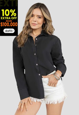 Camisa Mujer Negro Atypical 4551 Atypical