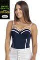 Body Mujer Azul Atypical 92448 de Atypical