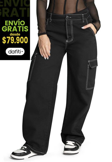 Pantalón Mujer Negro Atypical 33440