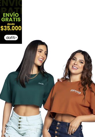 Camiseta Paq X2 Mujer Multicolor Atypical 32576 Atypical