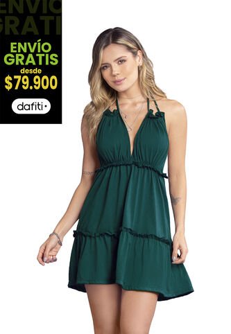 Vestido Mujer Verde Botella Atypical 86060 Atypical