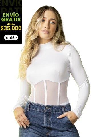 Body Mujer Blanco Atypical 7967 Atypical