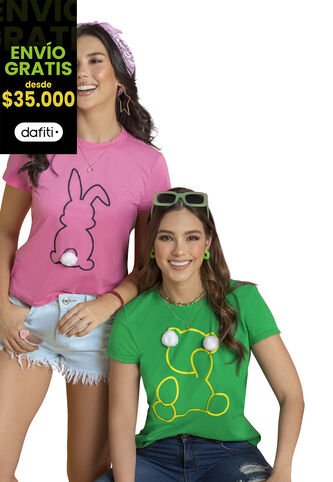 Camiseta Paq X2 Mujer Multicolor Atypical 89121 Atypical