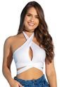 Crop Top Mujer Blanco Atypical 88521 de Atypical