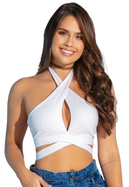 Crop Top Mujer Blanco Atypical 88521