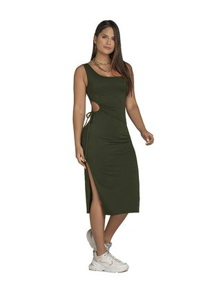 VESTIDO JUVENIL VERDE MILITAR ATYPICAL 93562