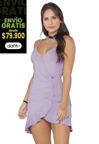 Vestido Corto Mujer Lila Atypical 87062 Atypical