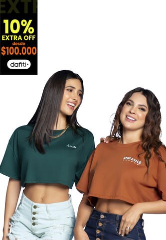 Camiseta Paq X2 Mujer Multicolor Atypical 32576 Atypical