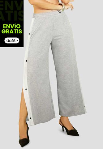 Pantalón Mujer Gris Jaspe Atypical 112603 Atypical